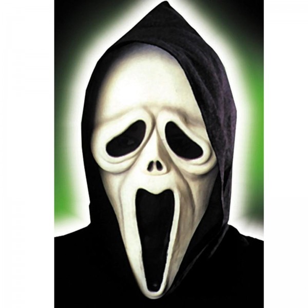 Shocked Ghost Maske schwarz weiß
