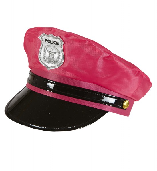Polizei Mütze neon pink