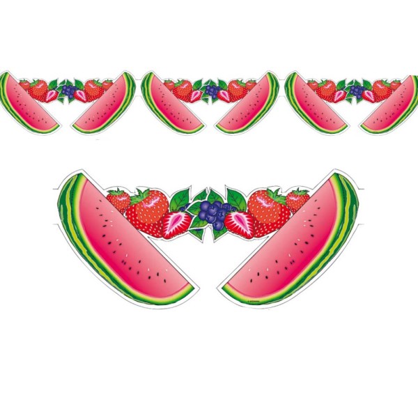 Girlande Früchte Motiv Melone 3m FV