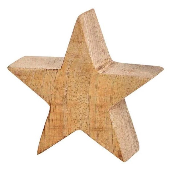 Stern aus Holz 10cm