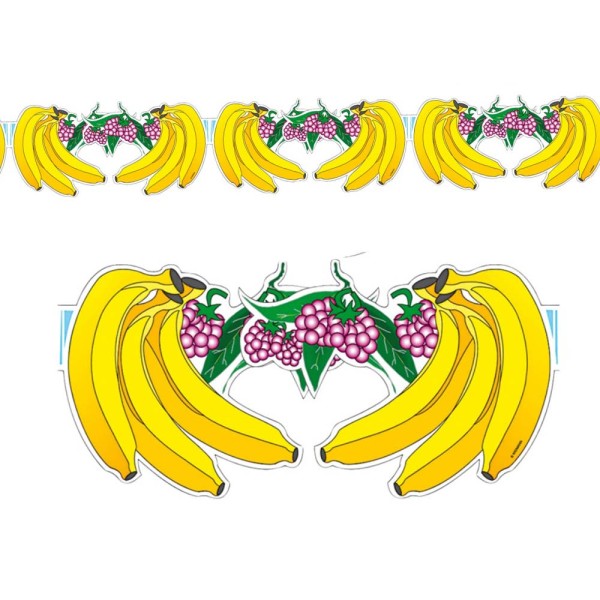 Girlande Früchte Motiv Banane FV