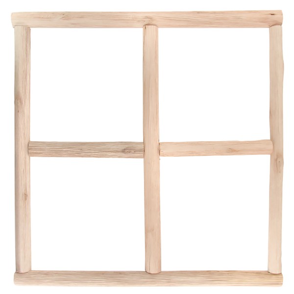 Deko Fenster Holz 40x40cm