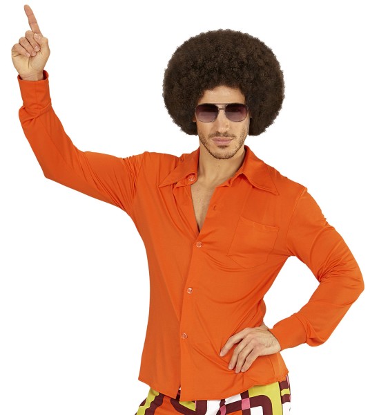 Herrenhemd Groovy 70s orange