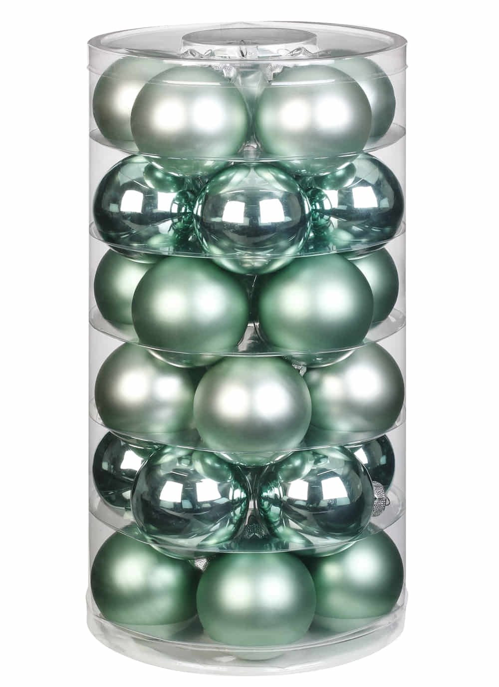 Weihnachtskugeln 30 Stk 6cm Winter Jade | Kugeldosen & Sets Glas |  Weihnachtskugeln & Baumschmuck | Weihnachten | Happy Hour Shop