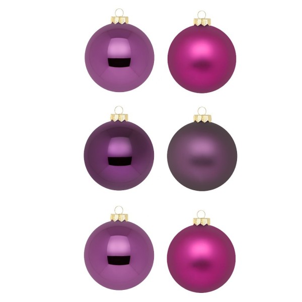 Weihnachtskugeln Purple Deluxe