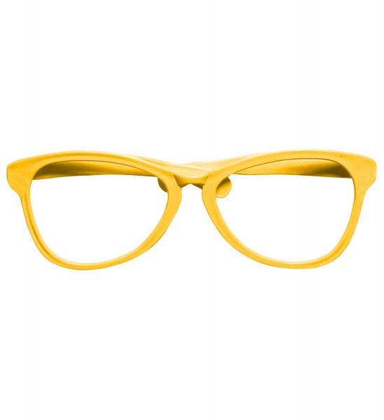 Riesenbrille Gelb
