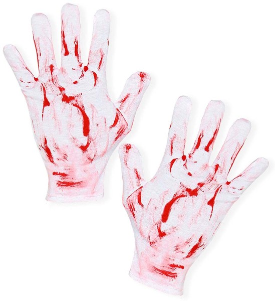 Handschuhe mit Blutflecken