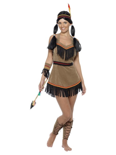 Indianerin Kostüm 5-tlg. Native American Inspired Woman
