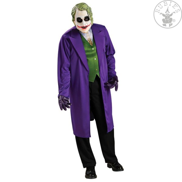 The Joker 4-tlg. Classic Maske, Jacke mit Hemd, Krawatte, Weste XL