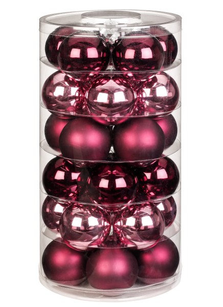 Weihnachtskugeln 30 Stk 6cm Berry Kiss