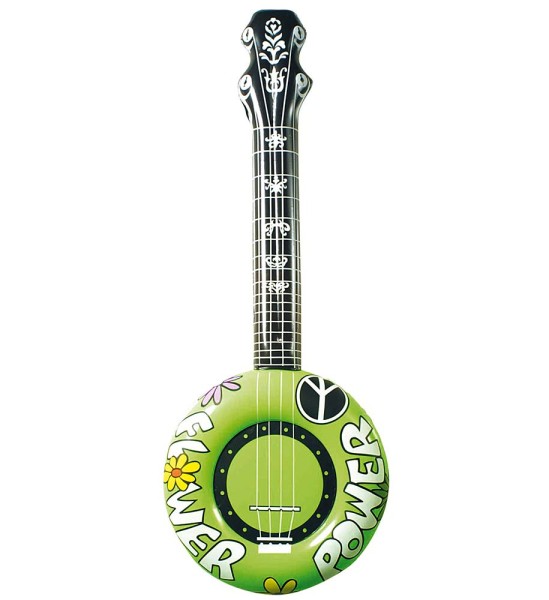 Aufblasbare Gitarre Banjo grün
