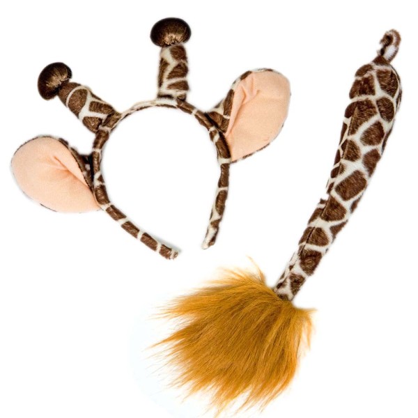 Giraffen Set Ohren und Schwanz