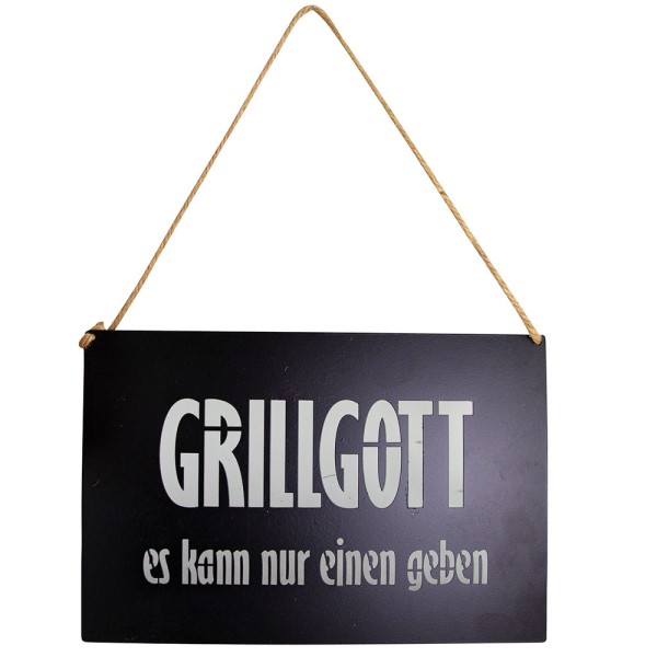 Schild Grillgott