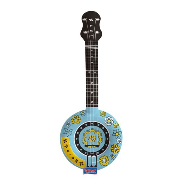 Aufblasbares Banjo blau 88cm