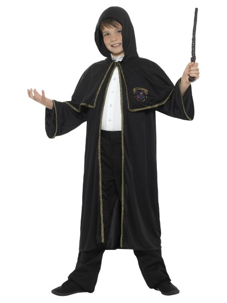 Wizard Cloak Zaubermantel Kinder schwarz
