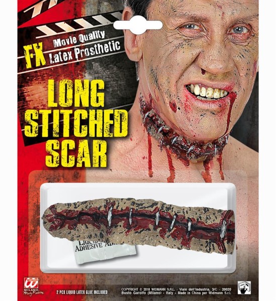 Narbe lang Stitched Scar