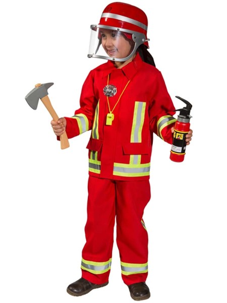 Kinderkostüm Feuerwehr Junge rot