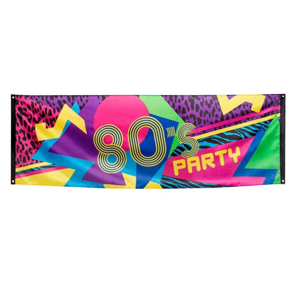 Banner 80er Jahre Party