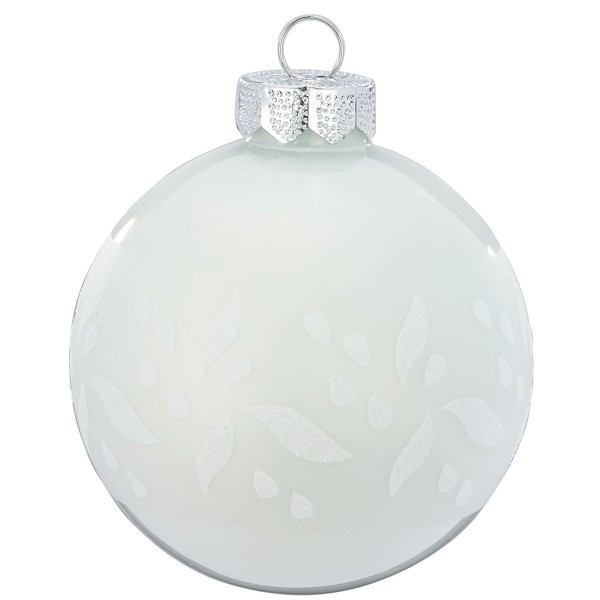 Schmuckkugel 6cm Soft Simplicity weiß Ornamente