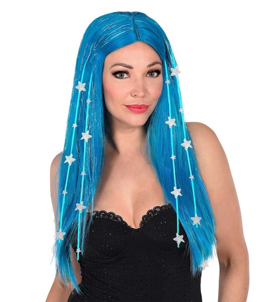 Perücke Meerjungfrau blau dream hair