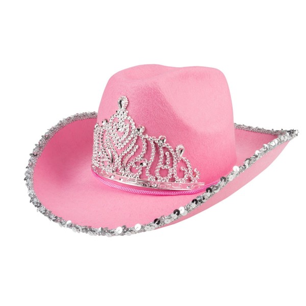 Cowboyhut Glimmer rosa