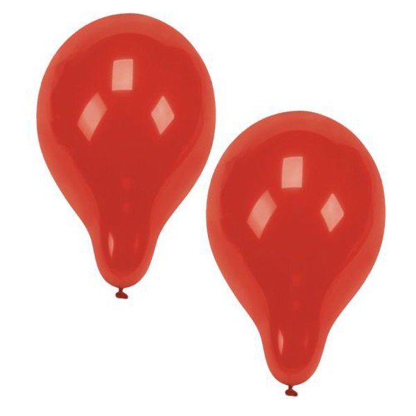 10 Luftballons 25cm Durchmesser rot